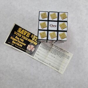 Vintage 1980s Chex Cereal Rubik's Cube Rubix Ralston Premium Promo